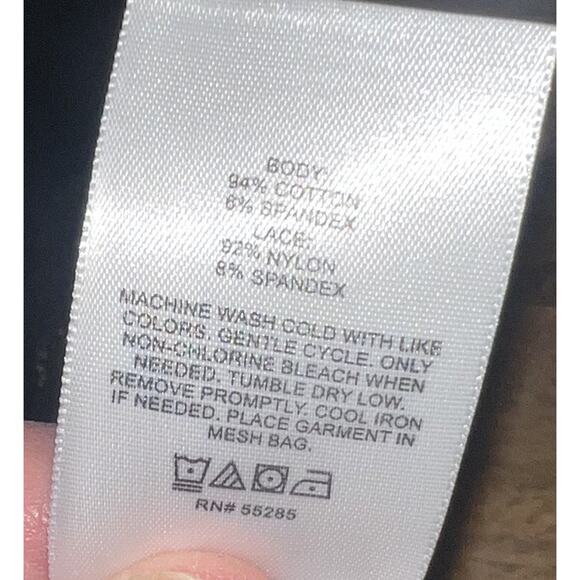 EXPRESS Wireless Lace Bralette Black Size: X Large Y2K Layering NWT - Picture 6 of 6